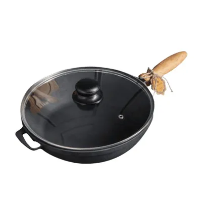 Immagine prodotto di Padella MAYSTERNYA T303C3, diametro massimo 26 cm, ghisa/alluminio fuso, adatta ai piani cottura a induzione, con coperchio