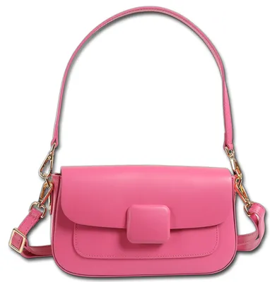 Produktbild von Toscanto Damen Schultertasche Leder Tasche fuchsia pink D3OTT872SP3