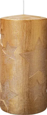 Produktbild von Kerzen Icestar Gelbgold 130 x Ø 70 mm 4er Set