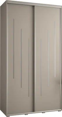 Produktbild von Kryspol Dakota 8 Schrank, zwei Türen - 235,2x140x60cm - Kaschmir Silber