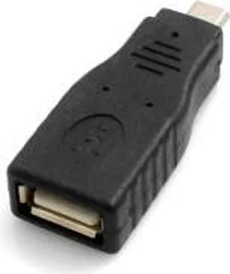 Produktbild von SYSTEM-S Micro USB Stecker zu USB Typ A Eingang OTG On The Go Host Konverter Adapter Kabel