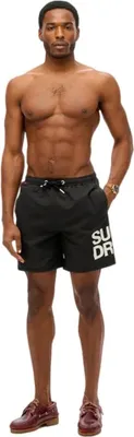 Productafbeelding van Superdry sportkleding, logo print, heren zwemshort, 17 inch