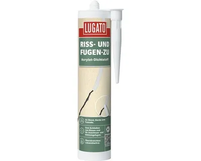 Produktbild von Lugato Acryl Dichtstoff Riss-und Fugen zu weiß 310 ml