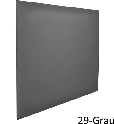 Produktbild von Polsterpaneel Wandkissen Wandpolster Bettkopfteil Wandpaneel Schlafzimmer | 30 x 30 cm | Grau