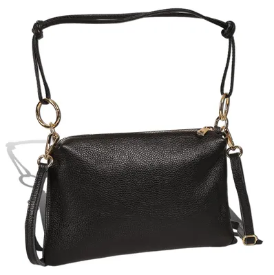 Produktbild von Toscanto Damen Umhängetasche Leder Tasche schwarz D2OTT861US1