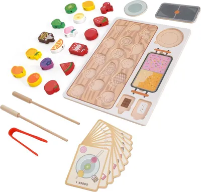 Produktbild von Hölzernes Obstperlenspieß-Spielzeug, Simulation, vorgeben, pädagogisch für Kinder