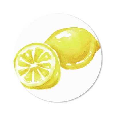 Produktbild von MuchoWow® Mauspad Mousepad Aquarell - Zitrone - Frucht 20x20 cm - Mousepads - Maus Mat - Pad - Mausunterlage - Schreibtischmatte