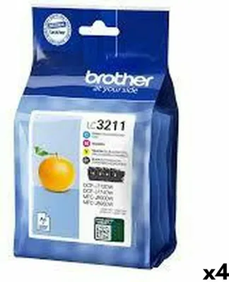 Produktbild von Original Tintenpatrone Brother LC3211 Gelb (4 Stück)