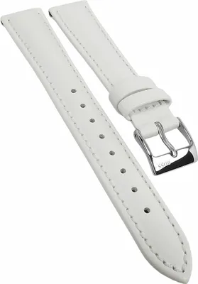 Produktbild von Hugo Boss > Uhrenarmband 16mm Leder gepolstert weiß > 119518