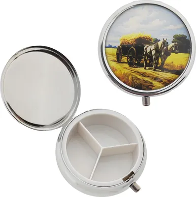 Produktbild von Pillendose "Nostalgie" Heuwagen