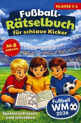 Produktbild von Fußball-Rätselbuch für schlaue Kicker