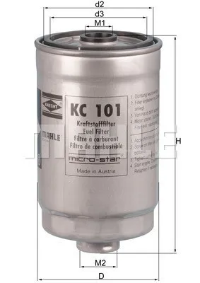 Produktbild von Kraftstofffilter KNECHT KC 101