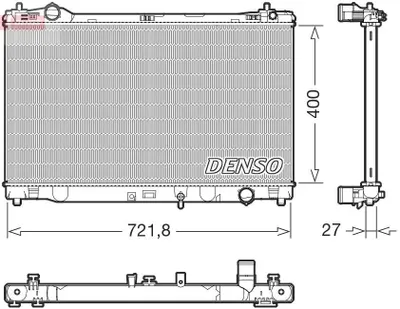Produktbild von DENSO DRM51021 Kühler Wasserkühler Motorkühler für LEXUS IS III (GSE3, AVE3)