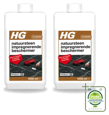 Produktbild von 2 x HG Naturstein Imprägnier-Schutz für Marmor und Granit 1L - Großpackung - 2 Stücke