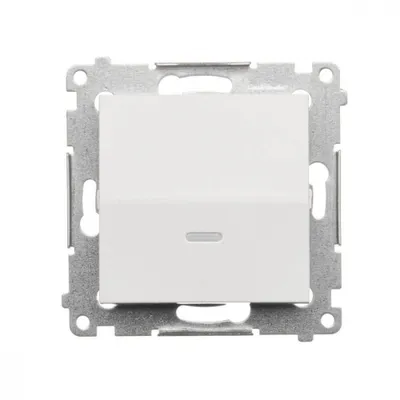 Obrázek produktu pro Kontakt-Simon DW1L.01/11, Plast, Bílá, IP20, IP44, 250 V, 10 A, 75 mm