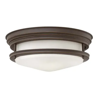 Produktbild von Elstead Hadrian Deckenleuchte E27 2-fach Ölgeriebene Bronze Weiß IP44