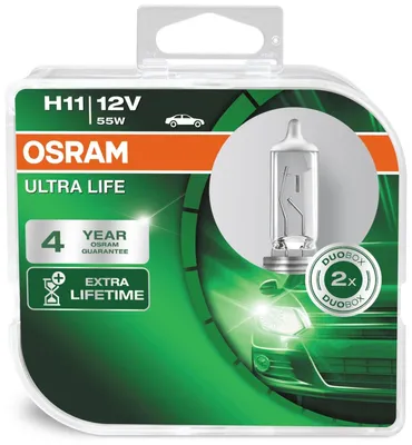 Produktbild von Osram Ultra Life H11 12V 55W PGJ19-2  Glühbirne 2 Stück