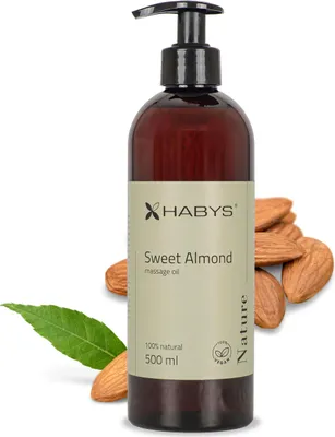 Obrázek produktu pro Habys Masážní olej na tělo Sweet Almond, HABYS 500 ml