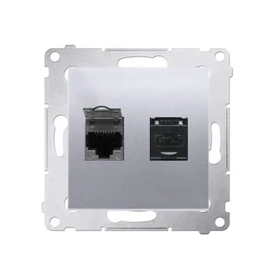 Produktbild von Kontakt-Simon D62.01/43, Silber, Kunststoff, IP20, 75 mm, 37 mm, 75 mm