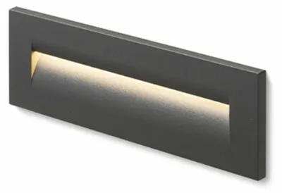 Zdjęcie produktu dla RASQ do wbudowania w ścianę antracyt 230V LED 8,5W IP65 3000K