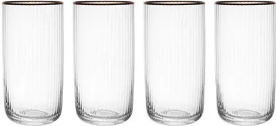 Produktbild von Mikasa Sorrento 4pc Highball Gläser, 510ml, Geschenkkarton