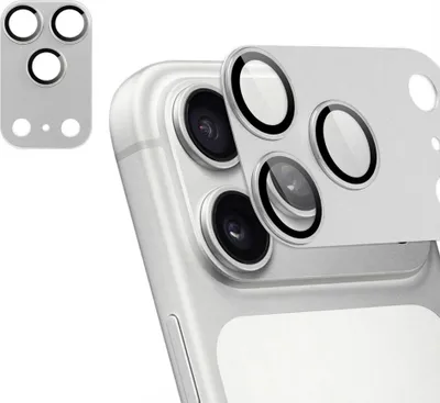 Immagine prodotto di protezione per fotocamera in vetro imoshion confezione da 2 pezzi per iPhone 17 Pro - Argento