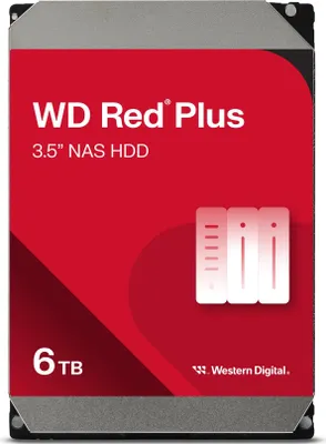 Productafbeelding van Red Plus WD60EFPX Interne harde schijf, 3,5 inch, 6 TB, Serial ATA III