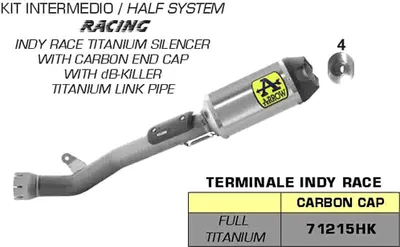Immagine prodotto di Marmitta ARROW indy race titanio con raccordo per Kawasaki Zx-10r / zx-10rr