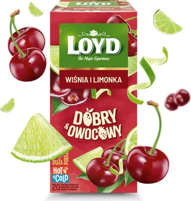Obrázok produktu pre Express Owocowa Tea Loyd Cherry Lime 50g Dobry&Owocowy