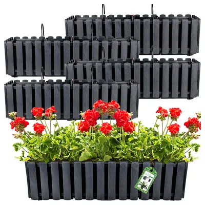 Produktbild von Prosperplast 4er-Set Blumentopf | Boardee Fancycase W | Anthrazit | 60 cm