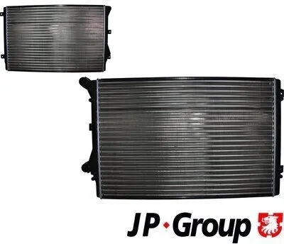 Produktbild von JP GROUP 1114208100 Kühler Wasserkühler Motorkühler für VW GOLF VI (5K1) Golf V Schrägheck (1K1) TOURAN (1T1, 1T2) Passat Variant (3C5) für AUDI