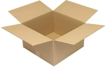 Produktbild von Faltkarton 1-wellig Maße 400x400x240mm Qualität 1.20 B braun TRANSPAK