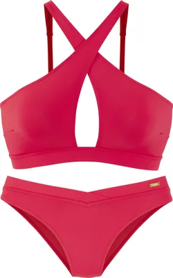 Produktbild von Buffalo Bustier-Bikini neon rot Größe 32 Cup A/B