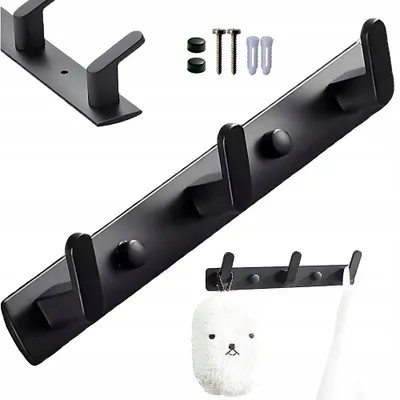 Produktbild von Badezimmerbügel für Kleidung, Handtücher, Küchenbügel Loft Wandbügel 24,5 cm