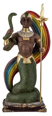 Oshumare Figur 30 cm, Kunstharz, mehrfarbig, Orisha der Dualität