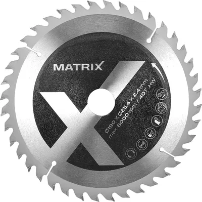 Produktbild von MATRIX Ersatz Sägeblatt Universal für Kappsäge Gehrungssäge 190 mm 40 Z 25,4 mm