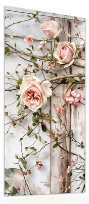 Produktbild von Glasbild 55x110cm in XXL für Wohnzimmer, Schlafzimmer Motiv Rosenblüten Eleganz