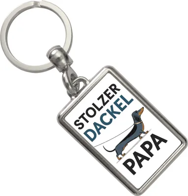 Produktbild von Stolzer Dackel Papa Schlüsselanhänger