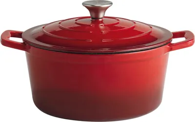 Obrázok produktu pre APS-Germany 88302, 4 L, Červená, liatina, Nerezová oceľ, Smalt, Nerezová oceľ, Indukčná