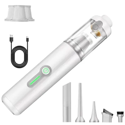 Produktbild von Kabelloser 4-in-1 Handstaubsauger, Autostaubsauger 20.000 Pa mit HEPA-Filter, Saugen, Blasen, Aufpumpen, für Zuhause, Büro & Camping