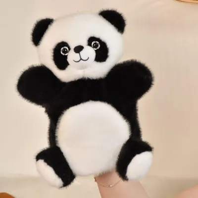 Immagine prodotto di Doudou, storia di un orso. Peluche panda, 24 cm