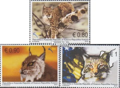 Produktbild von Briefmarken Kosovo 2015 Mi 303-305 (kompl.Ausg.) gestempelt Balkanluchs