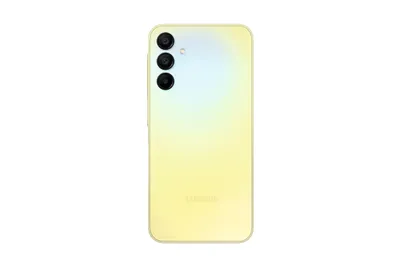 Produktbild von Samsung Galaxy A15 5G Smartphone, 128 GB, Yellow, 6.5 Zoll, 90 Hz Display, MediaTek Dimensity 6100+, Android 14, 5G, WLAN, Bluetooth 5.3, NFC, Triple-Kamera, Fingerabdruckscanner, Schnellladefunktion