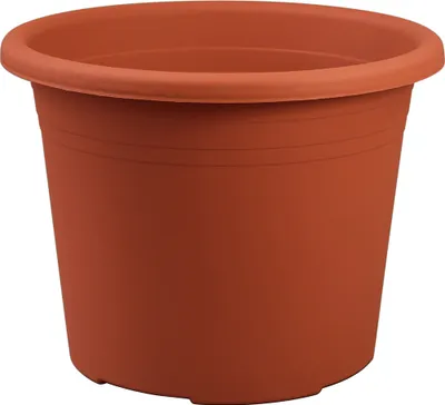 Produktbild von geli Blumentopf Cylindro terracotta Kunststoff, Durchmesser 50 cm, Höhe 36.5 cm, 42 Liter, UV- & wetterbeständig, mit Ablaufschlitzen, für In- und Outdoor