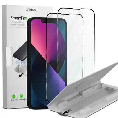 Obrázok produktu pre 2-balenie iPhone 13 Ochranné sklo na displej - Tvrdené sklo | [Automatická inštalácia] - Bez bublín