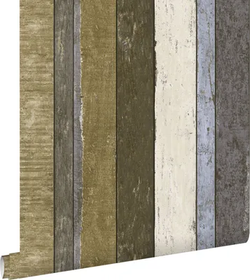 Obrázok produktu pre ESTAhome tapety vzhľad dreva béžová, modrá a khaki zelená 53 cm x 10,05 m