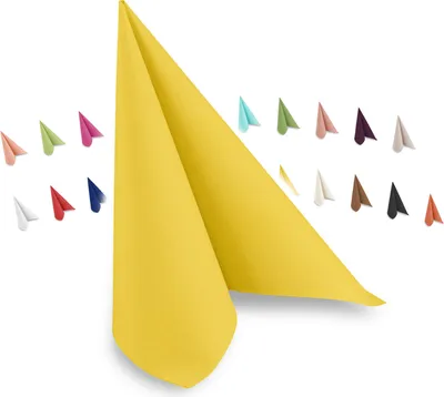 Produktbild von Hypafol Airlaid-Serviette gelb | 50 St. | 40 x 40 cm | hochwertiges Material | für Gastronomie und Zuhause