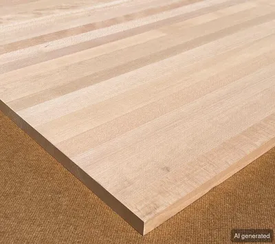 Produktbild von Leimholzplatte aus Buche - 26mm, 100 cm, 40 cm