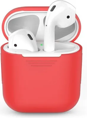 Zdjęcie produktu dla Etui silikonowe | przeznaczone do AirPods | czerwone