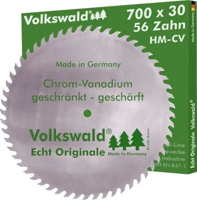 Produktbild von Volkswald ® Sägeblatt CV 700 x 30 mm Z= 56 Tischkreissägen Wippkreissägen und Formatkreissägen geschränkt
